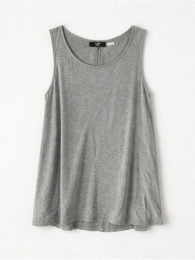 COIN 1804 Grey Sleeveless Tank Top Womens XL Relaxed A-Line Lightweight